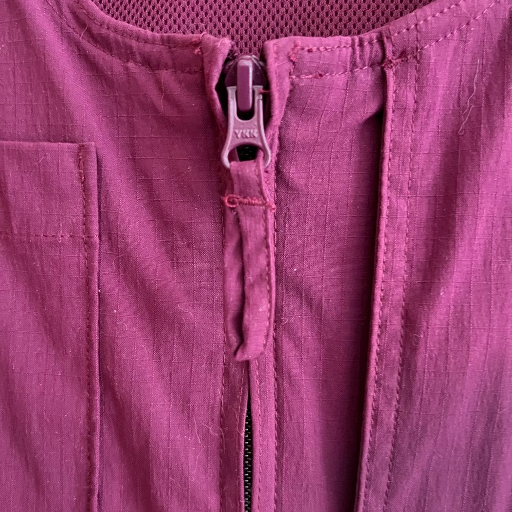 Duluth Trading Co Womens XL Purple Ripstop Utility Fishing Gardening Vest Zip Up - Picture 3 of 15